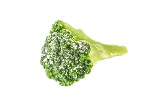 Bevroren Broccoli geïsoleerd — Stockfoto