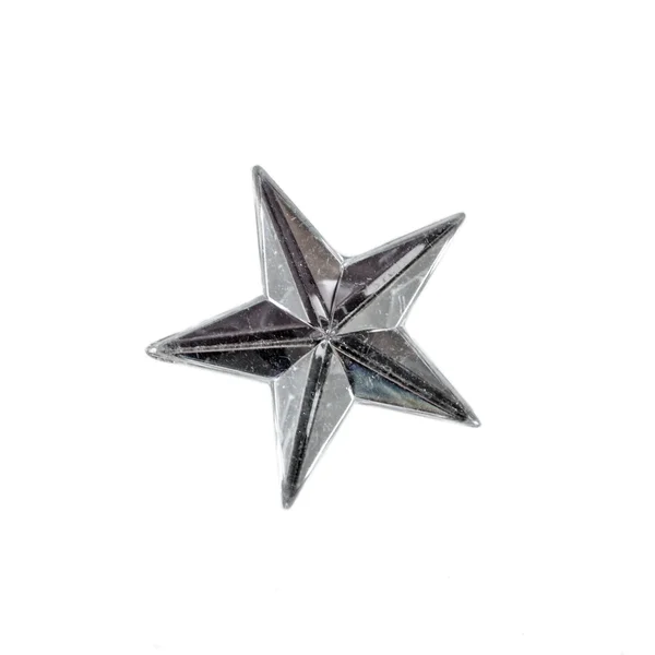 Estrella de Navidad de plata — Foto de Stock