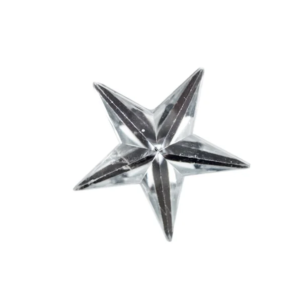 Silver Christmas star — Stock Photo, Image