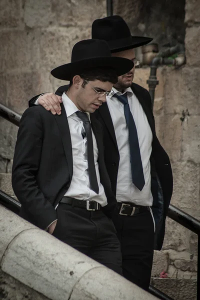 Hombres judíos jasídicos — Foto de Stock