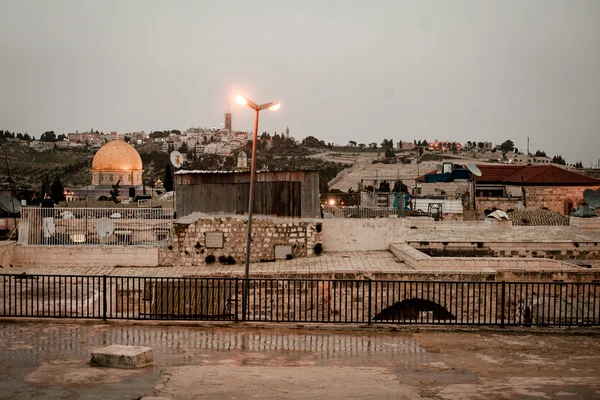 Wzgórze Świątynne w nocy, Izrael — Zdjęcie stockowe