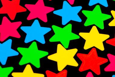 Renkli disko yıldız