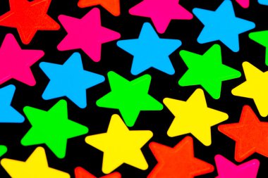 Renkli disko yıldız