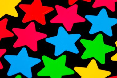 Renkli disko yıldız