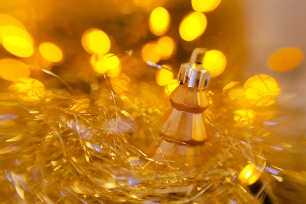 Gold christmas decorations — Stock Photo, Image