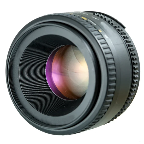 黒いカメラ レンズ — ストック写真