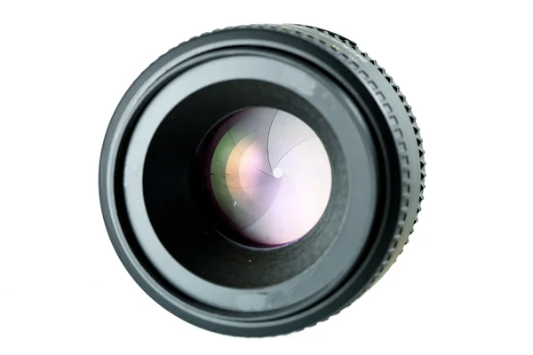 黒いカメラ レンズ — ストック写真
