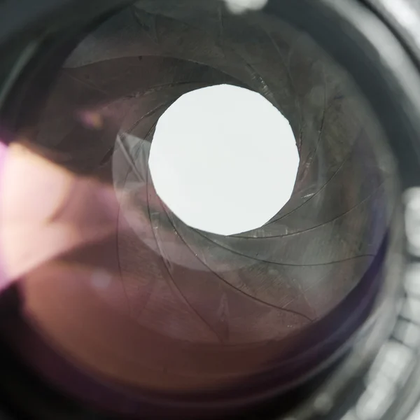 The diaphragm of a camera lens aperture — Stock Photo © Alexandra Lande 60207649