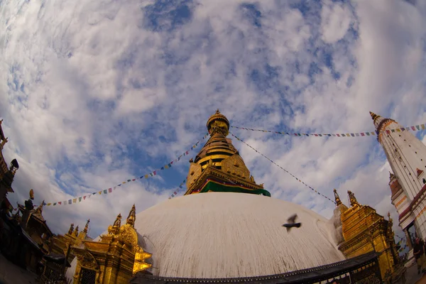 Swayambhunath Stupa genomen in de Kathmandu — Stockfoto