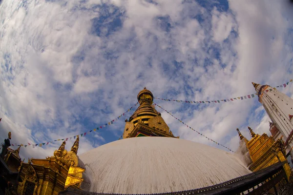 Swayambhunath Stupa prise dans le Katmandou — Photo
