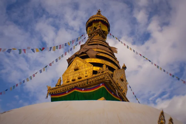 Swayambhunath Stupa preso nel Kathmandu — Foto Stock