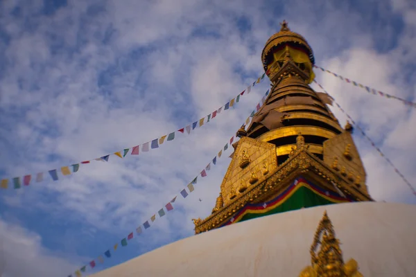 Swayambhunath Stupa tomada en Katmandú —  Fotos de Stock