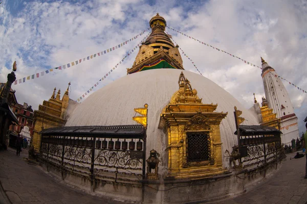 Swayambhunath Stupa tomada en Katmandú —  Fotos de Stock