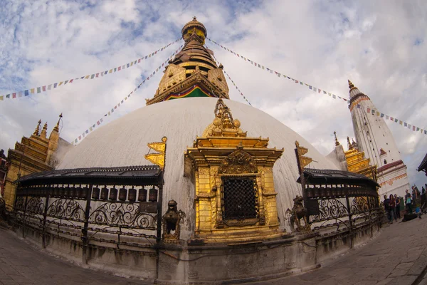 Swayambhunath Stupa tomada en Katmandú —  Fotos de Stock