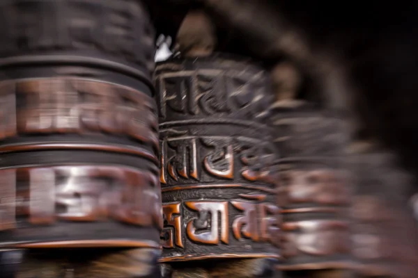 Prayer wheels in Nepal — Stock Photo, Image