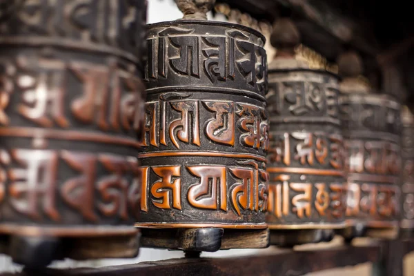 Prayer wheels in Nepal — Stock Photo, Image