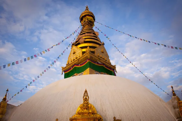 Swayambhunath stupa aufgenommen im kathmandu — Stockfoto