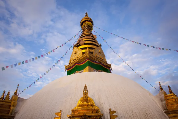 Swayambhunath stupa aufgenommen im kathmandu — Stockfoto