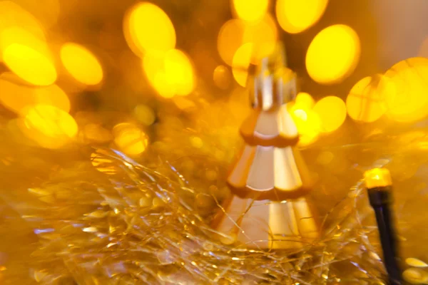 Gold christmas decorations Stock Picture