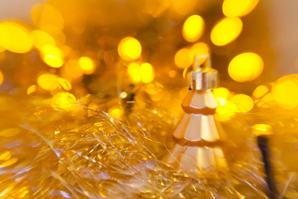 Gold christmas decorations Stock Photo