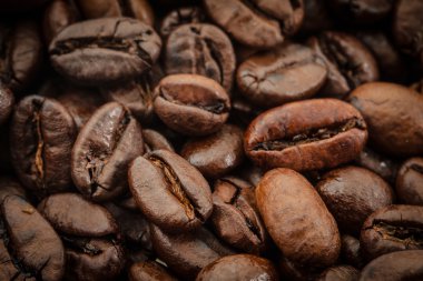 Kavrulmuş kahve çekirdeği.