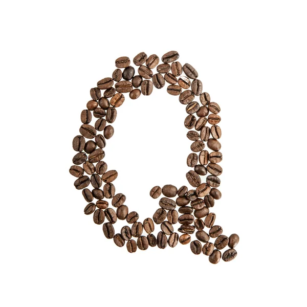 Кава алфавіту лист — стокове фото