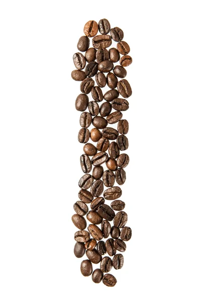 Koffie alfabet brief — Stockfoto