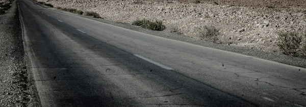 Route dans les collines de sable d'Israël — Photo
