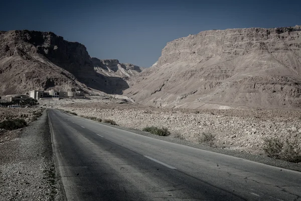 Carretera en Sand Hills de Israel — Foto de Stock