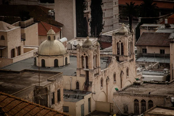 Στέγες της παλιάς πόλης στη Ναζαρέτ — Φωτογραφία Αρχείου