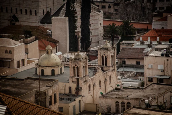 Στέγες της παλιάς πόλης στη Ναζαρέτ — Φωτογραφία Αρχείου