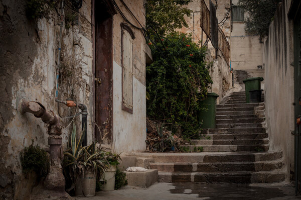 Ancient streets of old Nazareth