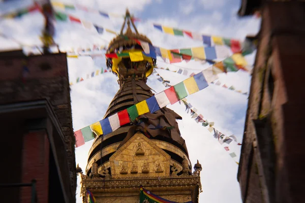Swayambhunath stoepa, kathmandu — Stockfoto