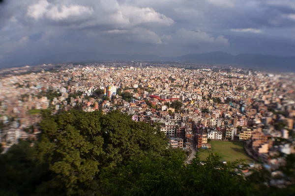 Katmandou ville du temple Swayambhunath — Photo