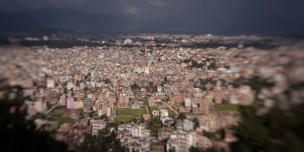 Kathmandu stad van Swayambhunath Tempel, Nepal — Stockfoto