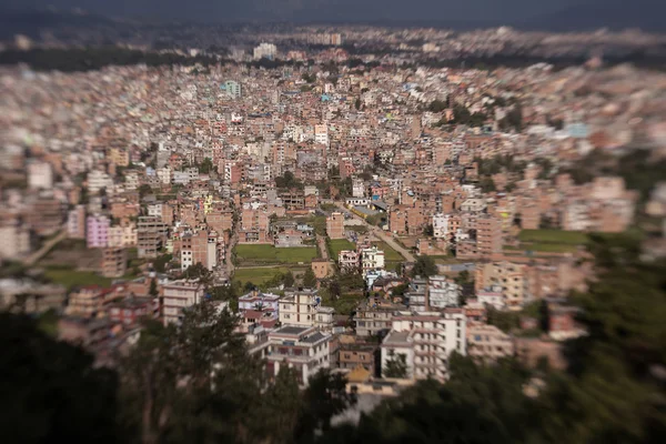 Kathmandu stad van Swayambhunath Tempel, Nepal — Stockfoto