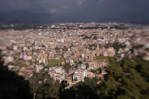 Kathmandu cidade de Swayambhunath templo — Fotografia de Stock