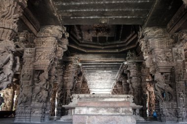 Antik taş oymalar Varadaraja Tapınak