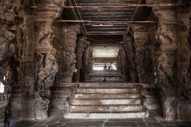 Antik taş oymalar Varadaraja Tapınak