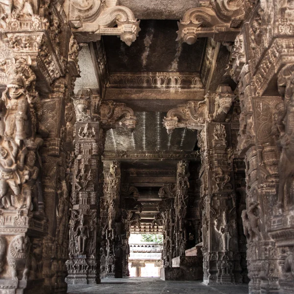 Varadaraja 寺院の古代の石の彫刻 — ストック写真