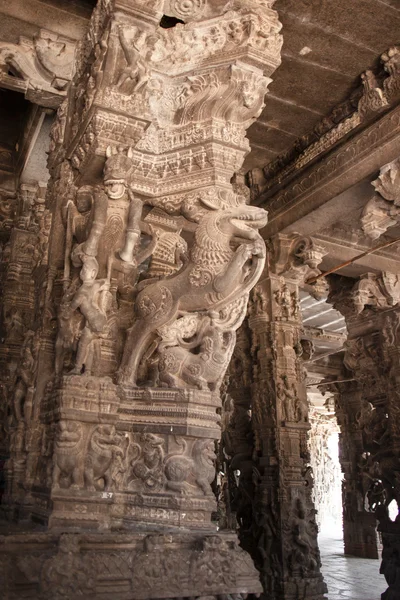 Antiguas tallas de piedra en el Templo de Varadaraja —  Fotos de Stock