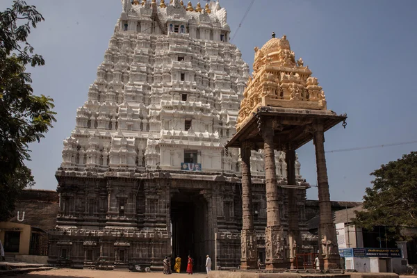Świątynia Kamakshiamman w mieście Kanchipuram. — Zdjęcie stockowe