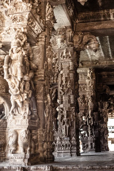 Staré kamenné sochy v Varadaraja chrámu — Stock fotografie