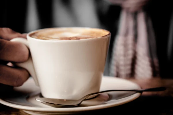 Cup of Cappuccino Coffee — Stock Photo, Image