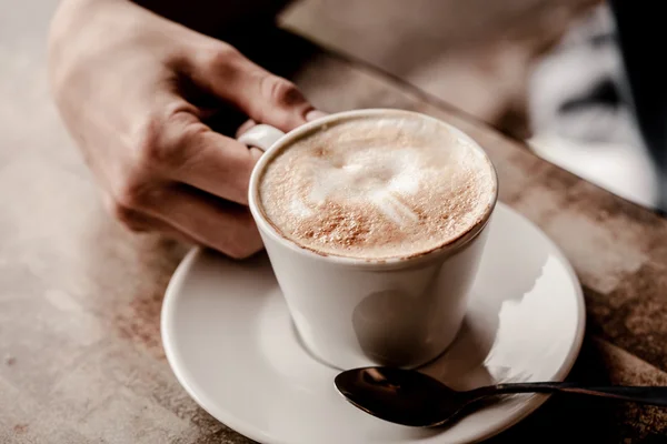 Xícara de café cappuccino — Fotografia de Stock