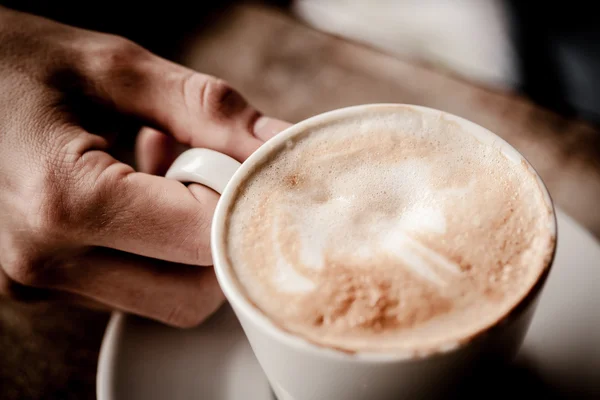 Kopp cappuccino kaffe — Stockfoto