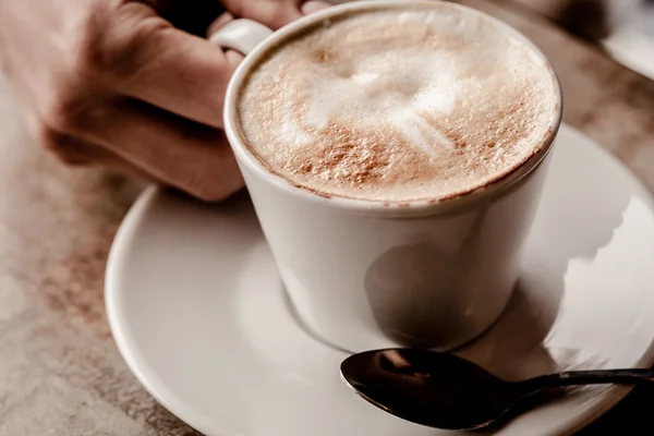 Cup of Cappuccino Coffee — Stock Photo, Image