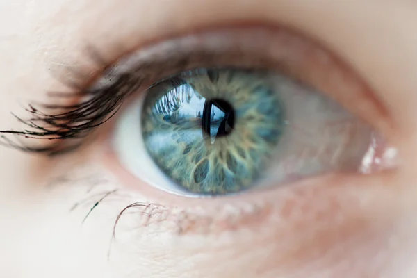 Kvinnor blue eye — Stockfoto