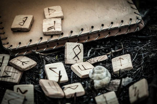 Yerdeki ahşap rünleri