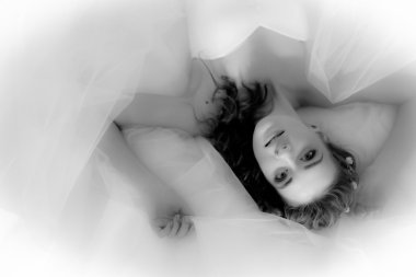 güzel bir gelin portresi